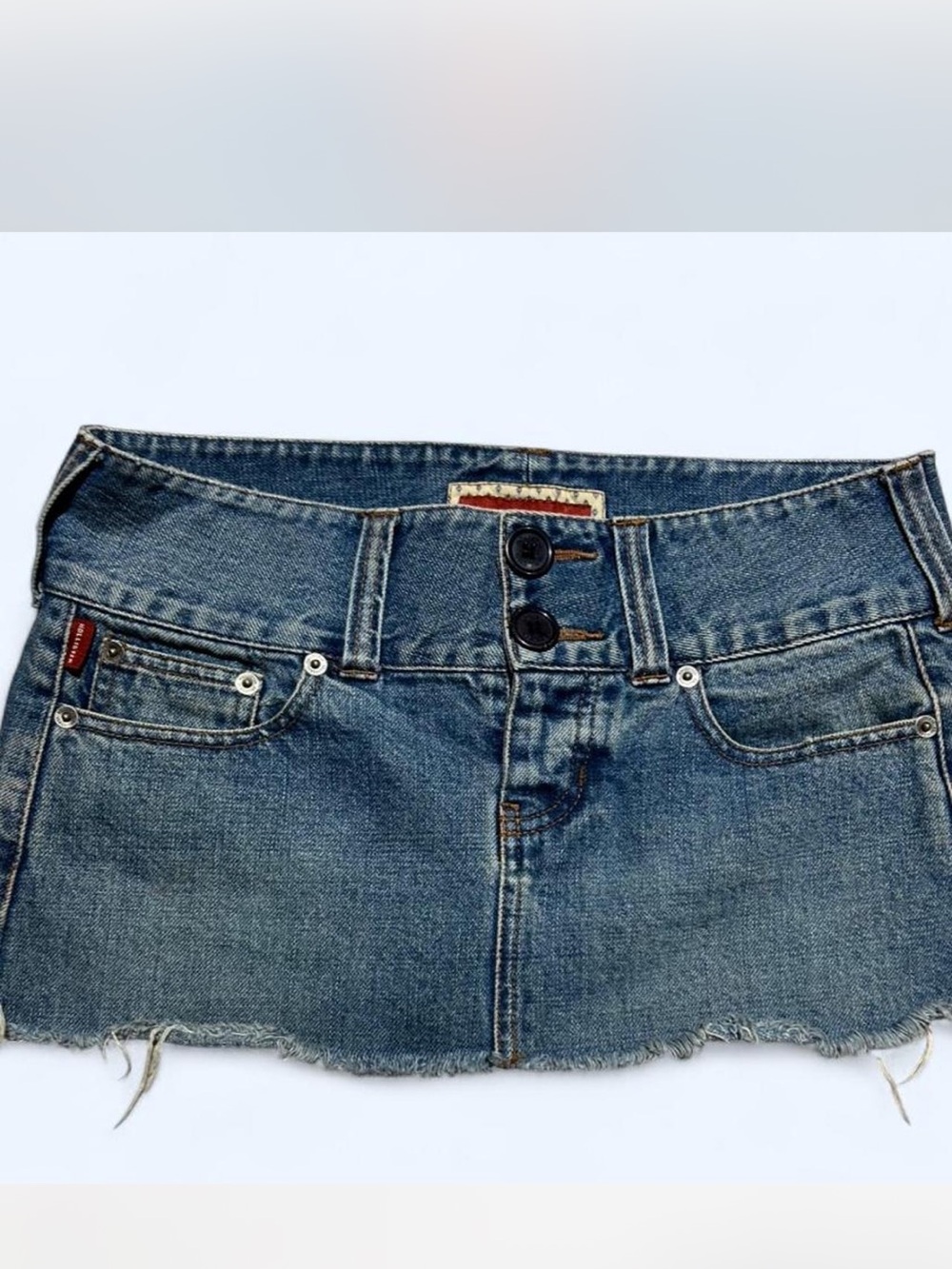 90’s vintage micro mini Hollister denim skirt